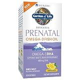 Garden of Life Minami Prenatal Omega-3 DHA Fish Oil Supplement with 480mg DHA & 104mg EPA – Prenatal Omega 3 Fish Oil for Pregnancy & Breastfeeding, Non-GMO, Lemon Flavored, 30 Softgels