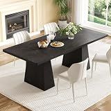 Rectangle Dining Table for 4-6 People,Wooden Table with Heavy Duty Legs