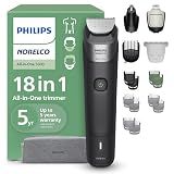 Philips Norelco All-in-One 5000 18-in-1 Trimmer, Face, Hair & Body, Black