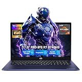 NIMO 17.3" Light Gaming-Creator-Laptop, 8-Core Ryzen 7 8745HS 32GB RAM 1TB SSD (Beat i7 1360P up to 4.9GHz) Radeon 780M, FHD 100W Fast PD for Video Editing, AI Tasks & Remote Streaming, 2-Yr Warranty