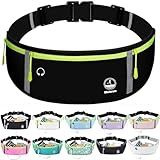 Slim Running Belt Fanny Pack for Women Men, Jogging Pouch Waist Pack Money Belt Bag Phone Holder for Running Hiking Traveling
