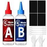 INNOVAYOU 5 Minute Epoxy Glue 250ml, Clear High Strength Tough Durable