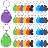 Beeveer Nfc Tags Keytags,Nfc Key Keychain,Multicolor,100 Pcs