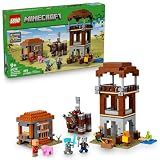 LEGO Minecraft The Pillager Outpost and Ravager Building Toy - Video Game Building Blocks for Kids, Boys & Girls, Ages 9+ - Includes Space Sentinel & 3 Minifigures - Gift Idea for Gamers - 21278