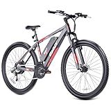 QNUT Electric Bike for Adults, 350W 26" Ebike for Teens 21 Speed 20Mph Up to 40Mile with Dual Disc Brake Commute E-Bike E-MTB for Men Women Electric Bicycles (Black-red)