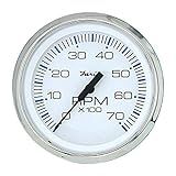 Faria 33817 Chesapeake Stainless Steel Tachometer (7000 RPM) - 4", White
