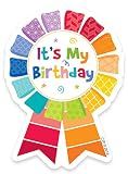 CTP Painted Palette Happy Birthday Badge, Set of 36, 3" x 3 .5" Each (Creative Teaching Press 1066)