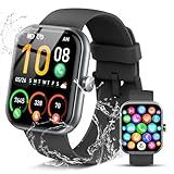 Smart Watch for Men Women, 1.96" Fitness Tracker Running Watch (Answer/Make Call), IP68 Waterproof, Pedometer, Sleep/Step/Heart Rate Monitor/Activity, 110+ Sport Modes Smartwatch for Adroid iOS Phone