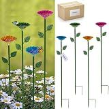 Retyion 4 Pack Bee Watering Station, Bee Bath for Garden Outdoor Yard Decor