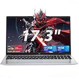 KAIGERR 17.3 Inch Laptop, AMD Ryzen 4300U Processor, 16GB RAM 512GB SSD, 2026 Laptop Computer, Windows 11, Webcam, Work/Business Laptop, Wi-Fi, Type-C, 62.7Wh Battery, Numeric Keypad