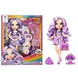 Rainbow High Violet, Purple with Slime Kit & Pet, 11" Shimmer Posable Fashion Doll with DIY Sparkle Slime, Magical Yeti Pet, Fun Play Accessories, Great Toy Gift for Girls Kids Ages 4-12 Years