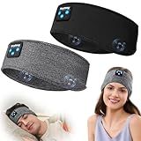 2 Pack Sleep Headphones, Sleeping Headphones | Bluetooth Headband with Ultra-Thin HD Stereo Speaker, Wireless Headphone for Sports, Insomnia, Yoga, Air Travel, Meditation