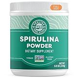 Vimergy Spirulina Powder – Concentrated Plant Protein Supports Immune Health & Cardiovascular Function – Vegan, Kosher, Gluten-Free – 250g