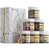 Gifts for Women Who Have Everything Spa Gift Basket, Epsom Bath Salts Gift Basket Set, Self Care Salt W/Essential Oil, Gifts for Mom, Her, Lavender, Eucalyptus, Lemon, Coconut, Tea Tree, Honey Almond