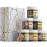Gifts for Women Who Have Everything Spa Gift Basket, Epsom Bath Salts Gift Basket Set, Self Care Salt W/Essential Oil, Gifts for Mom, Her, Lavender, Eucalyptus, Lemon, Coconut, Tea Tree, Honey Almond