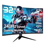 KTC 32 inch 240Hz Curved Gaming Monitor, 1080P Curved Monitor 1ms, H32S17F