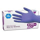 MedPride Powder-Free Nitrile Exam Gloves, Iris Blue, Medium, Box/100
