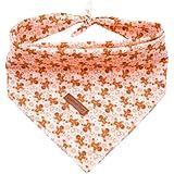 Lionheart glory Dog Bandana 1 Pack Washable Soft Cotton Christmas Bibs Scarf, Adjustable Kerchief Square Dog Bandanas for Large Dogs Pink Bandanas