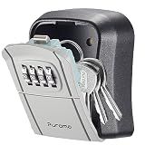 Puroma Key Lock Box Combo Wall-Mounted Storage Safe Lockbox Home Office