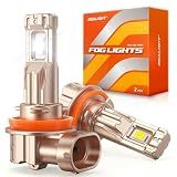 SEALIGHT H11/H16/H8 LED Fog Light Bulb, 18000LM Ultra Bright H11 LED bulb, IP68 Waterproof Injection Sealed,Long Lifespan 80000 Hours, 1:1 Fit for Cars,Trucks,and SUVs,Pack of 2