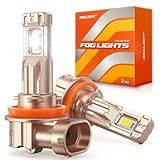 SEALIGHT H11/H16/H8 LED Fog Light Bulb, 18000LM Ultra Bright H11 LED bulb, IP68 Waterproof Injection Sealed,Long Lifespan 80000 Hours, 1:1 Fit for Cars,Trucks,and SUVs,Pack of 2