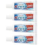 Crest Kids Cavity Protection Toothpaste, Sparkle Fun, Travel Size 0.85 oz (24g)- Pack of 4
