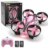 Mini Drone for Kids,Beginners,Adults,RC Small Nano Drones Quadcopter with 2-In-1 Race and Fly Mode,LED Light,Altitude Hold,3D Flip,Circle Fly,2 Batteries,Gift Toy for age 8-12 Boys and Girls Indoor