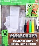 Tara Toys Minecraft Design A Vinyl DIY Coloring Craft for Kids with Washable Markers Decorate Your Own Minecraft Figure Creative Activity for Ages 4+