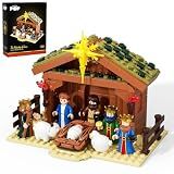 SHAREHB Jesus Building Block Set, Easter Nativity Building Block Kit