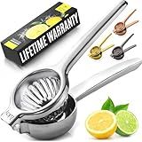 Lemon Squeezer Stainless Steel with Premium Quality Heavy Duty Solid Metal Squeezer Bowl - Large Manual Citrus Press Juicer and Lime Squeezer Stainless Steel - by Zulay Kitchen