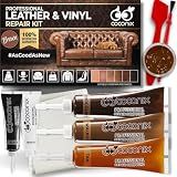 COCONIX Brown Leather & Vinyl Repair Kit for Furniture, Couches & Car Seats