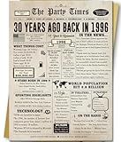 Huameigf Jumbo 30th Birthday Card Gifts for Daughter Son, Unique 30th Birthday Party Decorations for Women Men, Large 30 Years Old Bday Card for Him Her