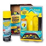Invisible Glass 99031 Reach & Clean Glass Windshield Cleaner Tool Combo Kit With Premium Aerosol Glass Cleaner, Extendable Handle, (2) Reusable Quick Change Microfibers, and Storage Bag