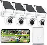 YOYIRYB Security Cameras Wireless Outdoor, 4K Solar Cameras for Home Security with Color Night Vision & 360° Pan & Tilt Tracking - 5G & 2.4G WiFi Security Camera System, Easy Setup, No Subscription