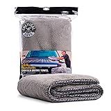 Chemical Guys Woolly Mammoth Large Microfiber Drying Towel - 36 x 25 Inch Gray, Ultra Plush Super Absorbent Car Drying Towel for Cars, Trucks, SUVs, Motorcycles, RVs, and Auto Detailing