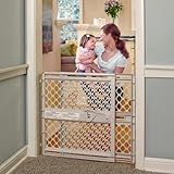 Toddleroo by North States - Supergate Ergo Baby Gate: Plastic Baby Gate for Stairs & Doorways - Adjustable Indoor Safety Gate - Made in USA - 26 to 42 Inches Wide - 26 Inches Tall - Sand
