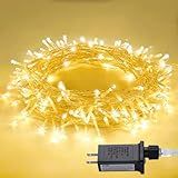 JMEXSUSS 100 LED String Lights Indoor Bedroom Warm White Christmas Lights