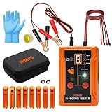 THIKPO Universal Fuel Injector Tester and Cleaner Tool Kit, DIY Cleaning Tool Kit, 8 Pulse Modes, 4 Wire Dual Channel for 2 Fuel Injectors, 8 Size Cleaning Adapters, 12V/5V Output Power