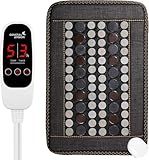 Infrared Heating Pad for Back, Large 52 Jade and 20 Tourmaline Heating Pad for Neck Shoulders Back and Abdomen with Auto Shut Off, Size: 23.6" x 15.7''