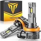 Termitor H8/H11/H16 Fog Light Bulbs, 12000LM 800% Brighter 6500K Cool White