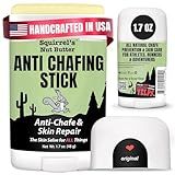 Squirrel's Nut Butter Anti Chafing Stick | All Natural Chafe Prevention & Skin Care for Athletes, Runners & Adventurers | Thighs, Arms, Pack Straps & More | 1.7 oz