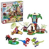 LEGO Marvel Spidey and His Amazing Friends Spidey and Gobby's Raptor Battle at Tree House HQ - Dinosaur Building Toy for Kids, Boys and Girls, Ages 4+ - Preschool Pretend Play Set - Gift Idea - 11200