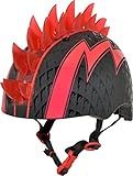 Raskullz Bolt LED Bike Helmet , Black/Red, Child, 8046045