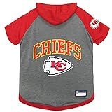Pets First NFL Kansas City Chiefs Hoodie for Dogs & Cats. | NFL Football Licensed Dog Hoody Tee Shirt, Medium| Sports Hoody T-Shirt for Pets | Licensed Sporty Dog Shirt