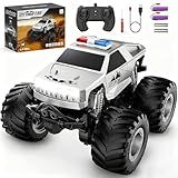 Amilacily Remote Control Car, All Terrain Remote Control Truck, RC Cars with 360 Degree Spins, Pickup-Style Toy Car with Light, Rechargeable RC Truck for Boys Girl Kids 4-7 8-12 6-8