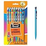 BIC Xtra Strong Mechanical Pencils with Erasers, Thick Point (0.9mm), 24-Count, Mechanical Pencils for School or Office Supplies
