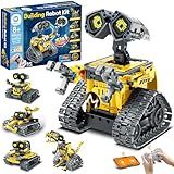 Sillbird Robot Building Kit with Remote Control for Boys Ages 8-14, STEM Coding Robotics Technic Toy Birthday Creative Gifts for Kids, Buildable 5in1 Models with 435 Pieces