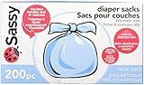 Sassy Baby Disposable Diaper Sacks, 200 Count, Packaging may vary