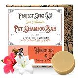 Project Sudz Spa Collection Bar Shampoo – Hibiscus & Lily | Solid Pet Shampoo Bar with Natural Botanicals | Eco-Friendly, Plastic-Free, Gentle & Safe for Dogs & Puppies