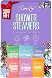 Cleverfy Shower Steamers Aromatherapy – Stocking Stuffers for Teen Girls, Women and Wife – Christmas Gifts for Teens and Women – White Elephant Gifts for Adults – 6 Tablets